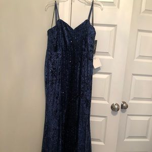 Navy Sequin Maxi